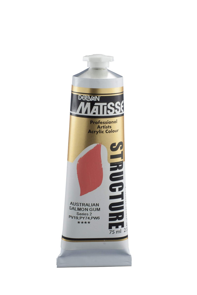 Matisse Structure Heavy Body Acrylic Paint High Viscosity Acrylics - 75 ml Tube - Australian Salmon Gum - Image 1